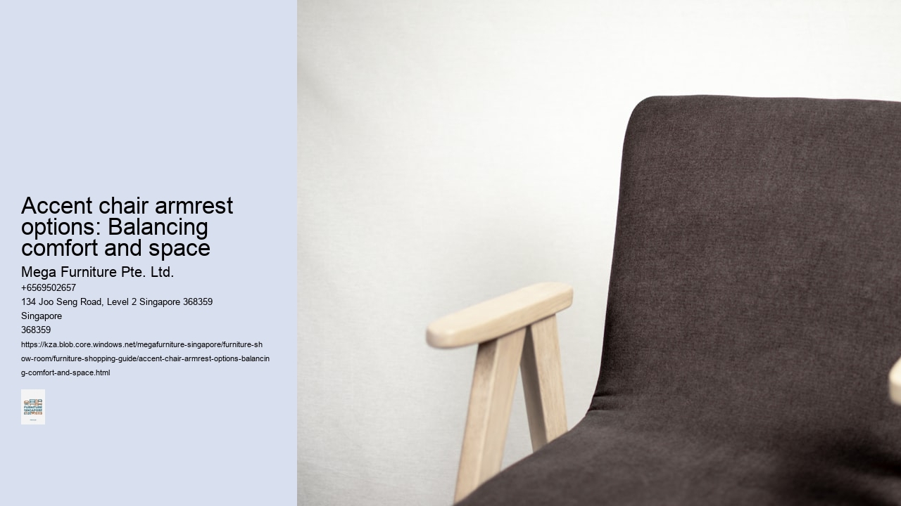 Accent chair armrest options: Balancing comfort and space