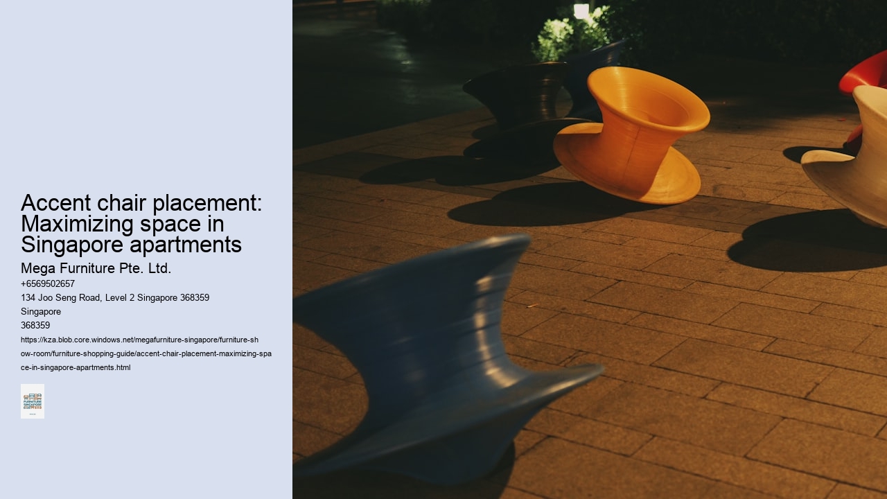 Accent chair placement: Maximizing space in Singapore apartments
