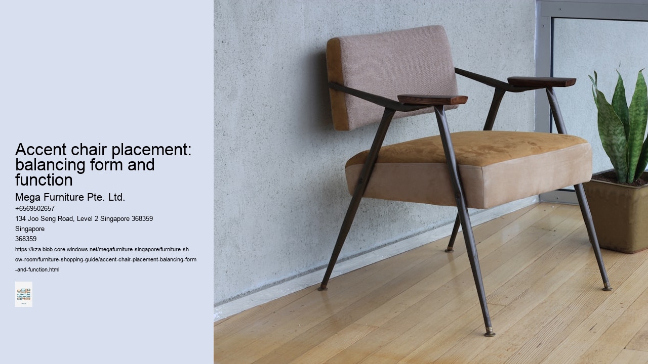 Accent chair placement: balancing form and function