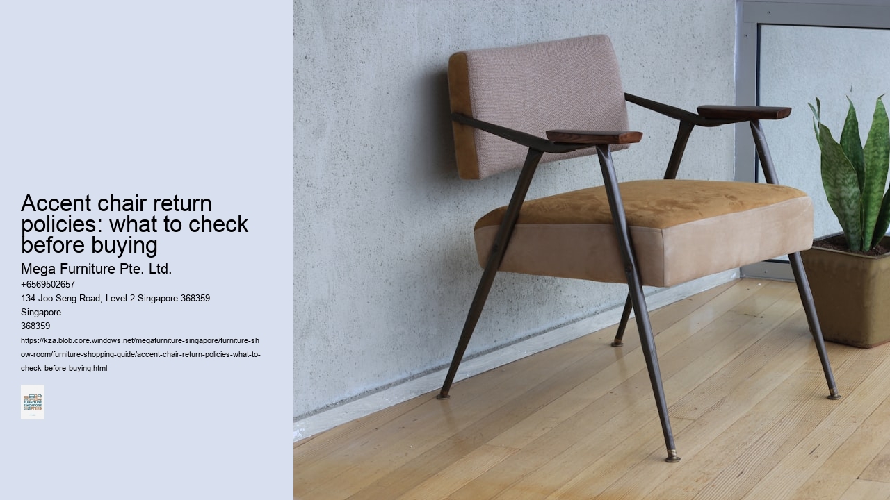 Accent chair return policies: what to check before buying