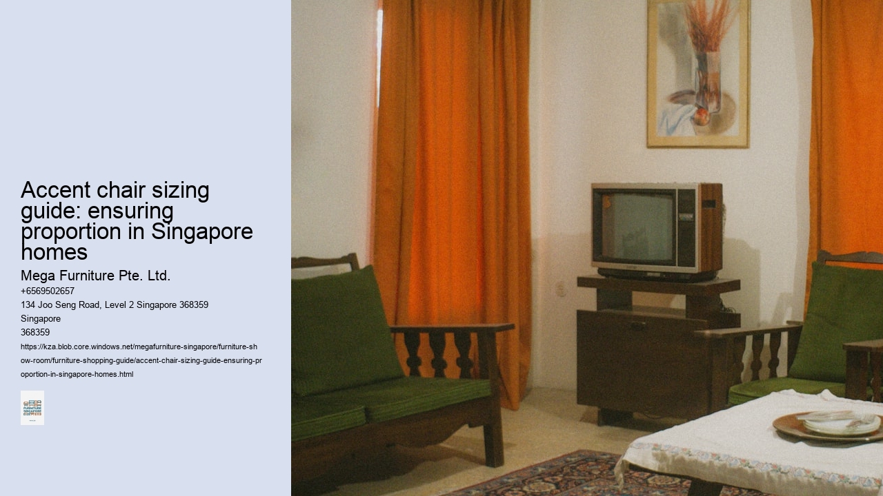 Accent chair sizing guide: ensuring proportion in Singapore homes