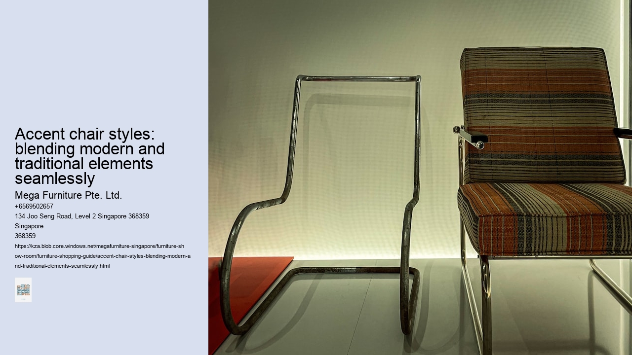 Accent chair styles: blending modern and traditional elements seamlessly