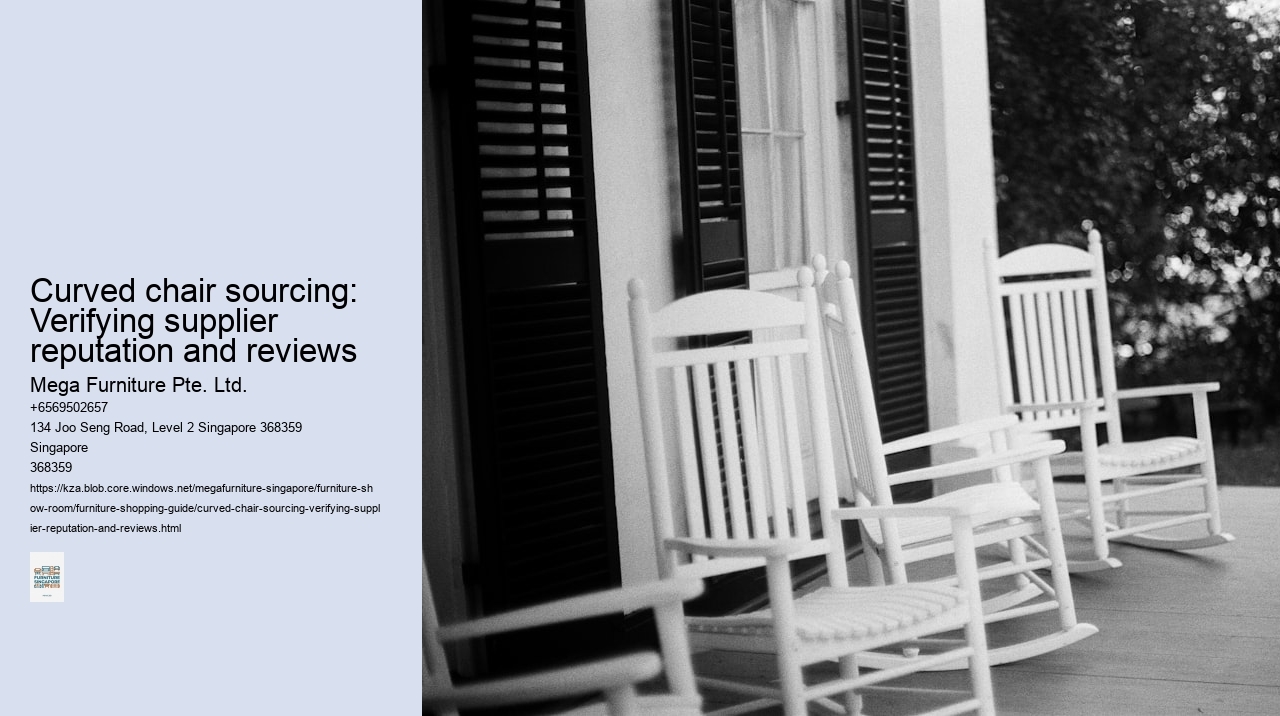 Curved chair sourcing: Verifying supplier reputation and reviews