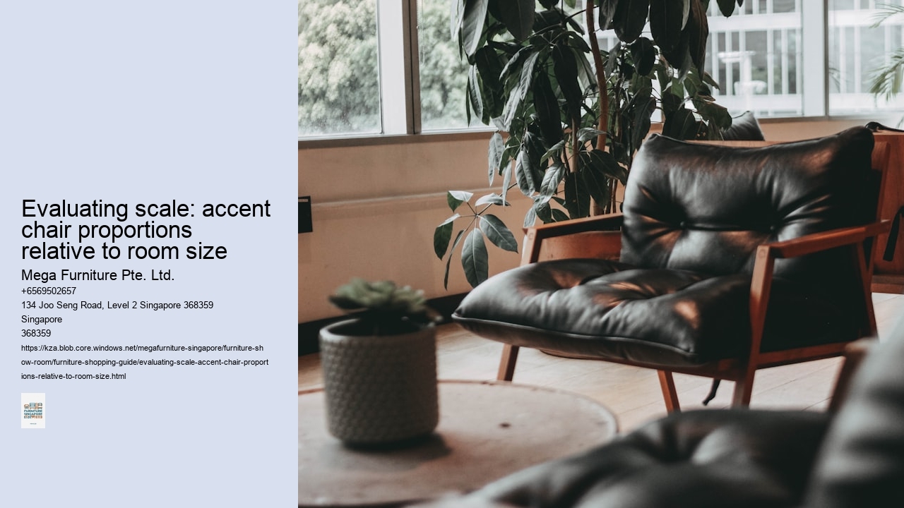 Evaluating scale: accent chair proportions relative to room size