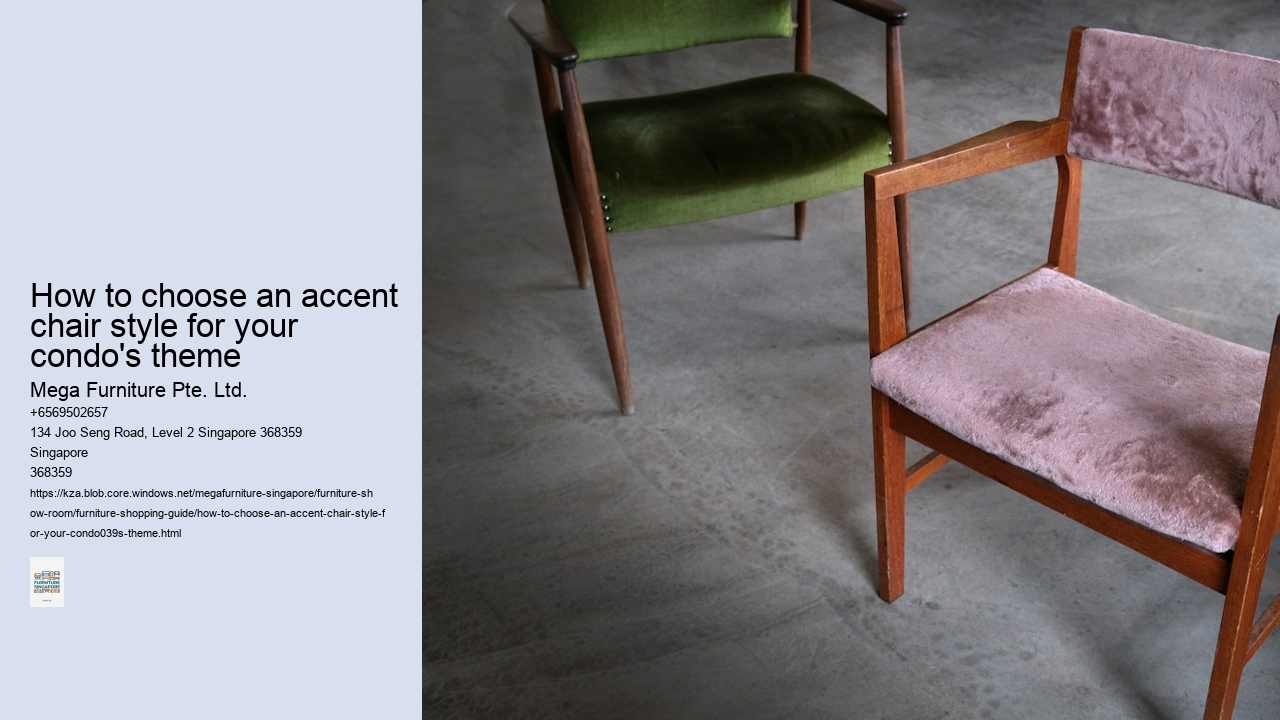 How to choose an accent chair style for your condo's theme