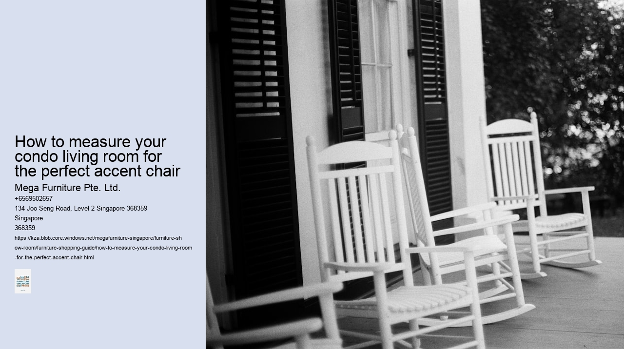 How to measure your condo living room for the perfect accent chair