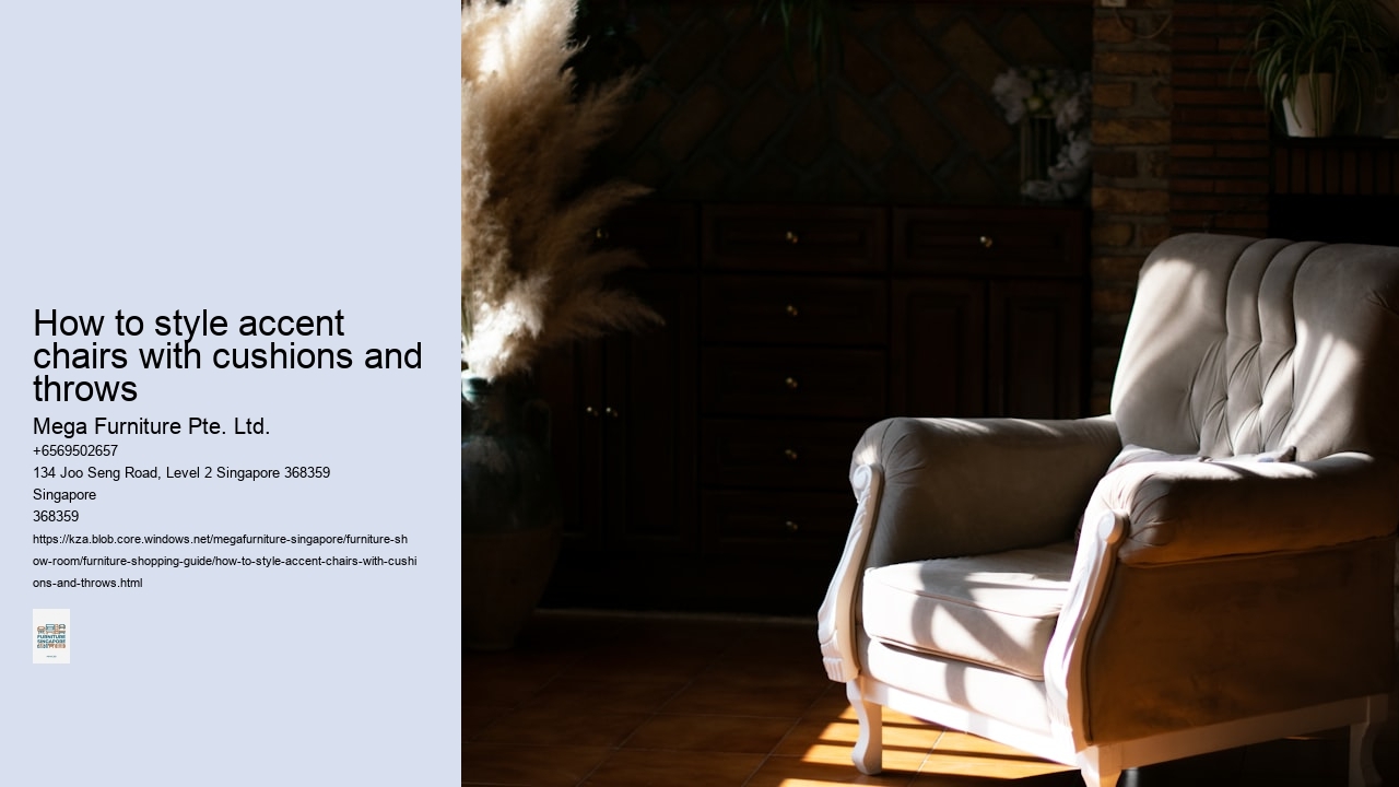 How to style accent chairs with cushions and throws