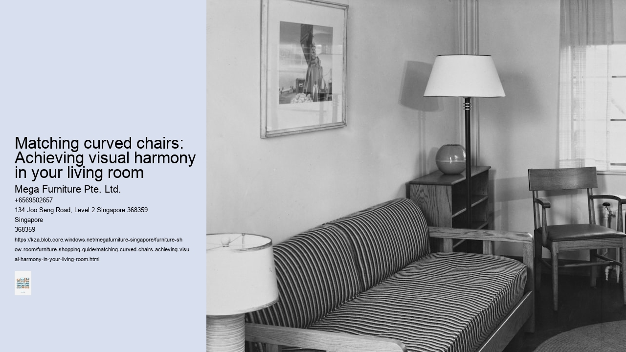 Matching curved chairs: Achieving visual harmony in your living room