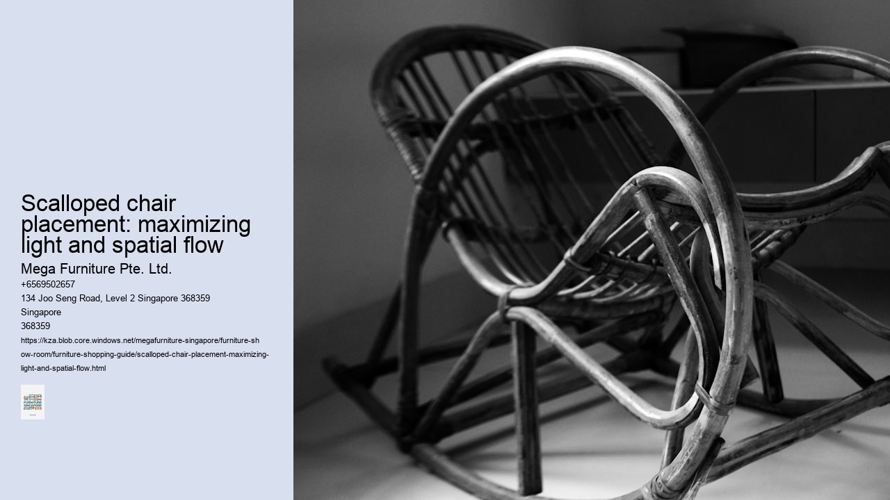 Scalloped chair placement: maximizing light and spatial flow