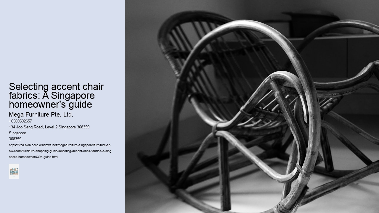Selecting accent chair fabrics: A Singapore homeowner's guide