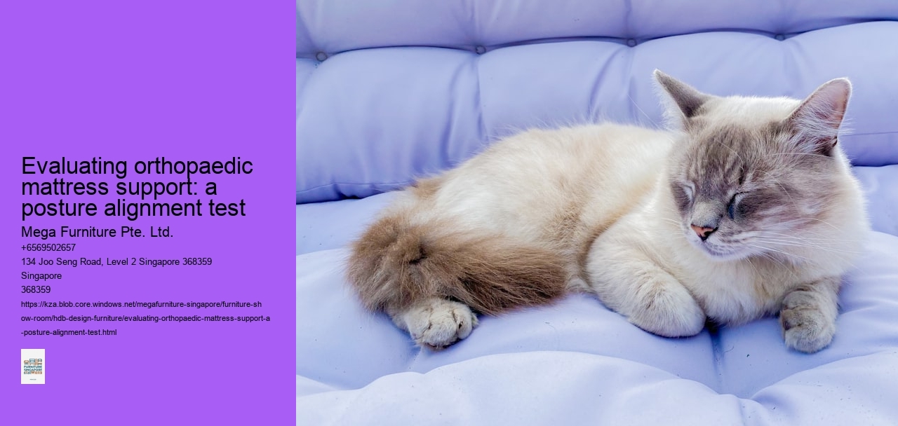 Evaluating orthopaedic mattress support: a posture alignment test Mega Furniture Pte. Ltd. Evaluating orthopaedic mattress support: a posture alignment test
