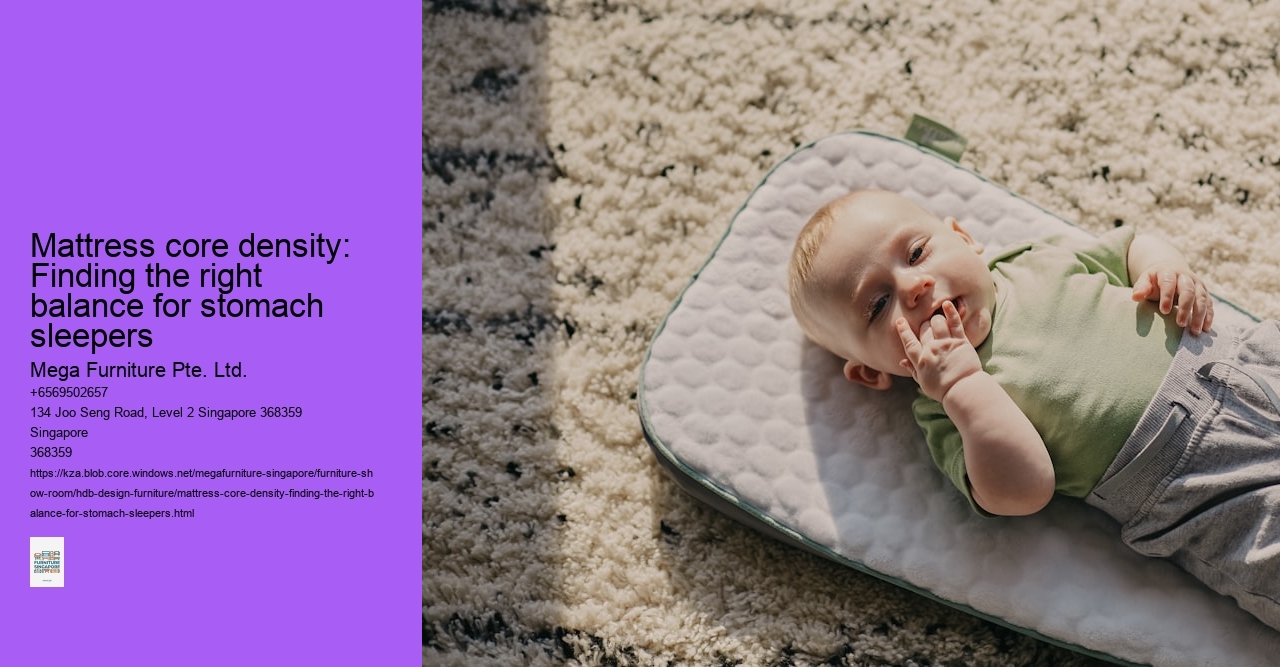 Mattress core density: Finding the right balance for stomach sleepers