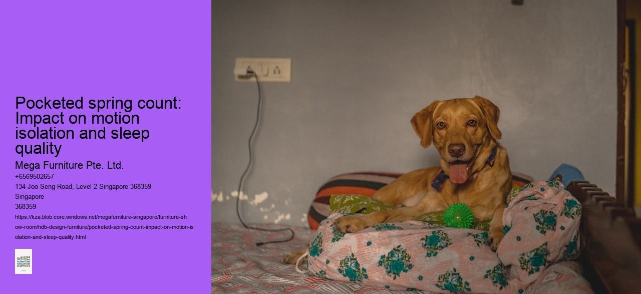 Pocketed spring count: Impact on motion isolation and sleep quality
