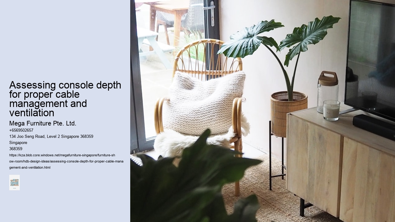 Assessing console depth for proper cable management and ventilation