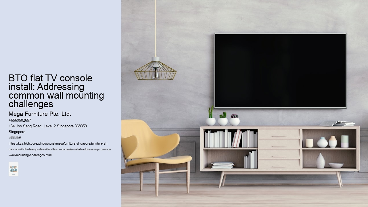 BTO flat TV console install: Addressing common wall mounting challenges