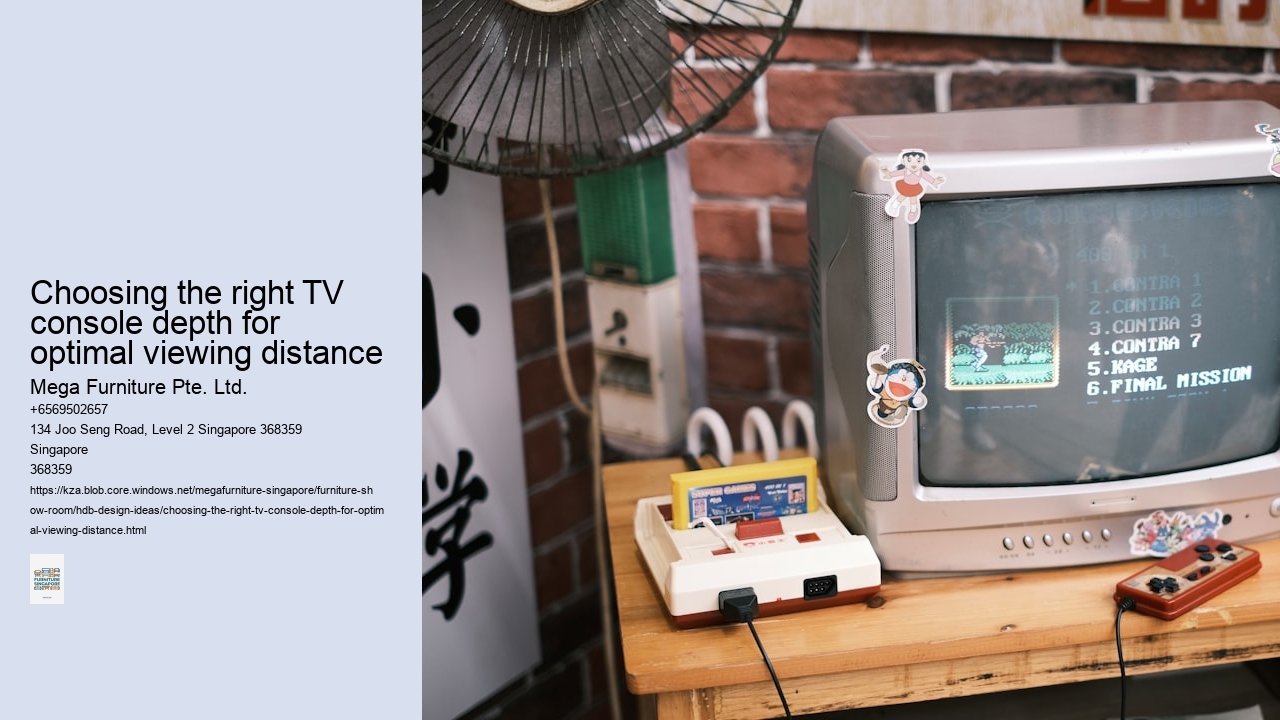 Choosing the right TV console depth for optimal viewing distance