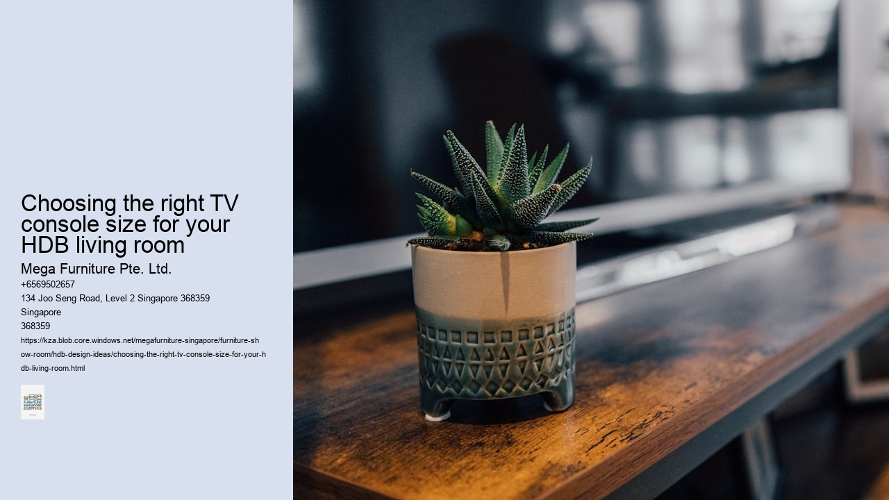 Choosing the right TV console size for your HDB living room