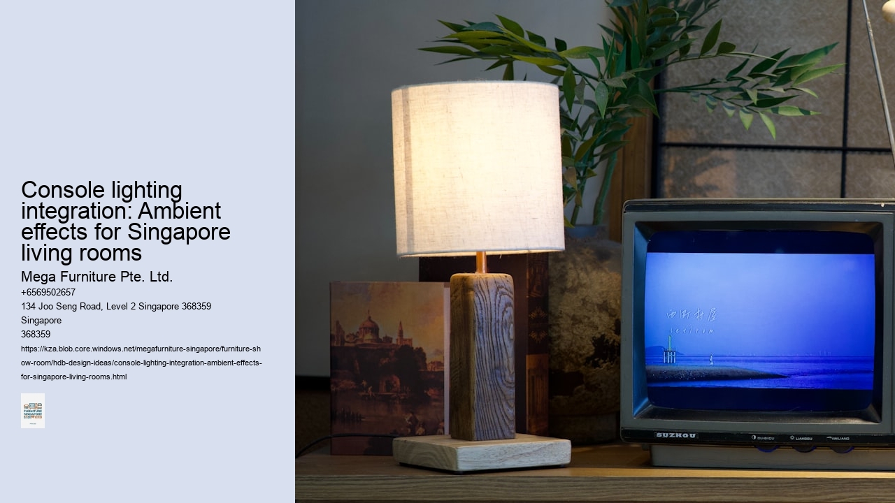 Console lighting integration: Ambient effects for Singapore living rooms
