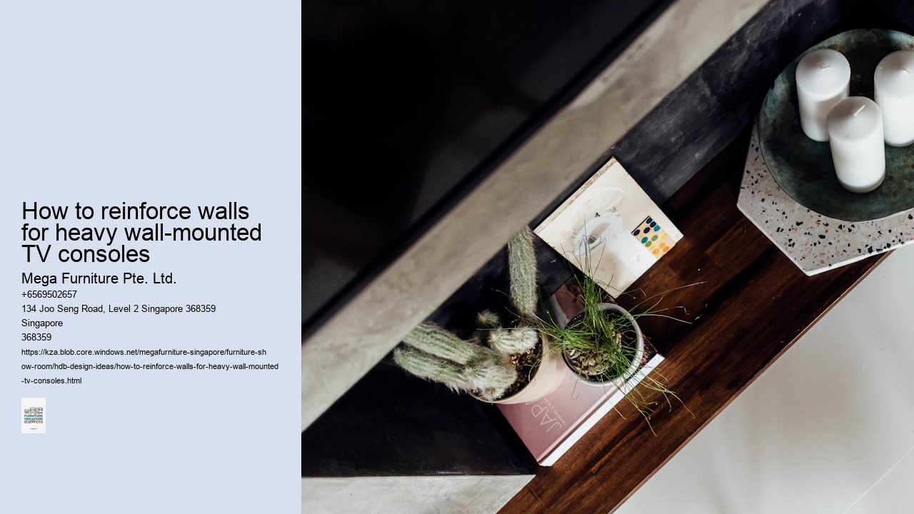 How to reinforce walls for heavy wall-mounted TV consoles