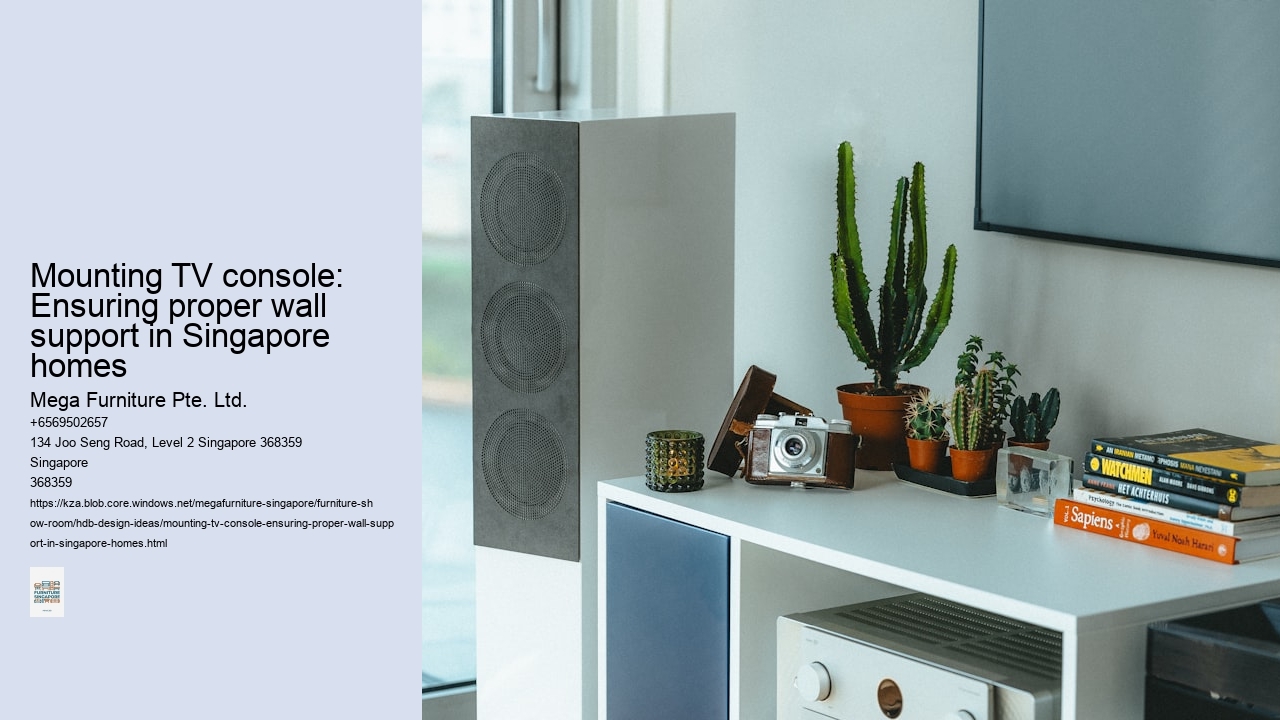 Mounting TV console: Ensuring proper wall support in Singapore homes