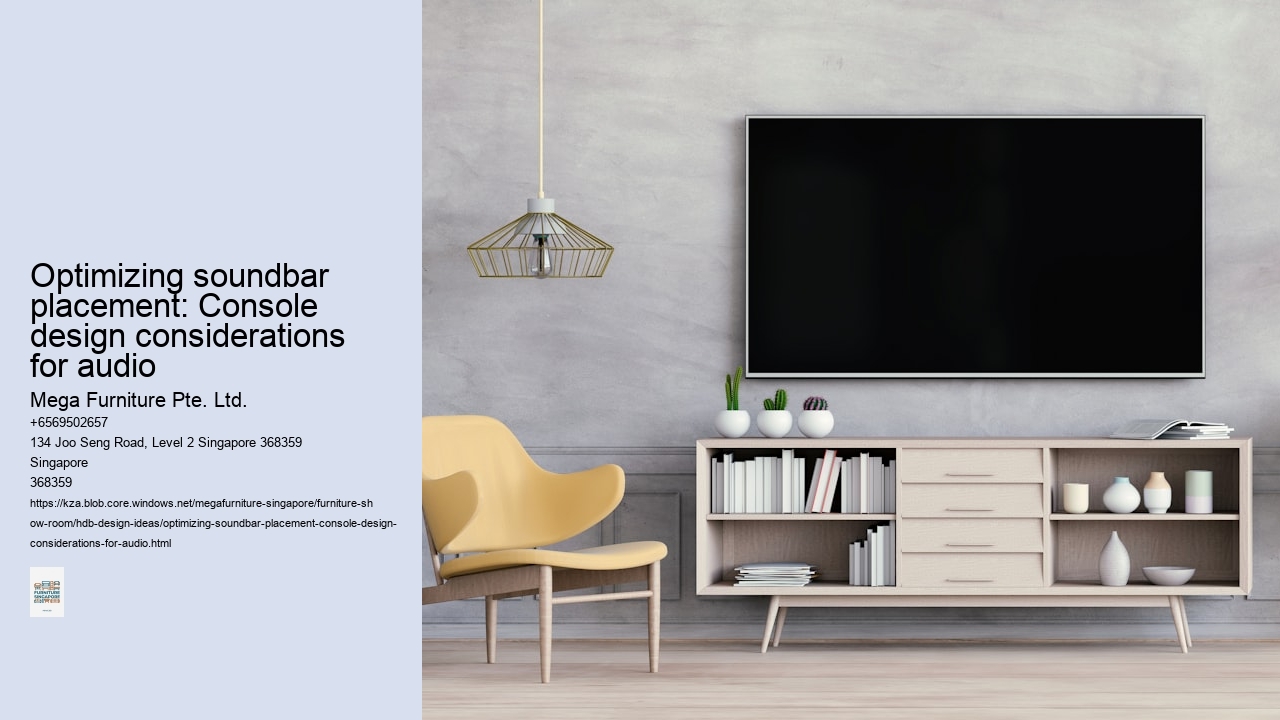Optimizing soundbar placement: Console design considerations for audio