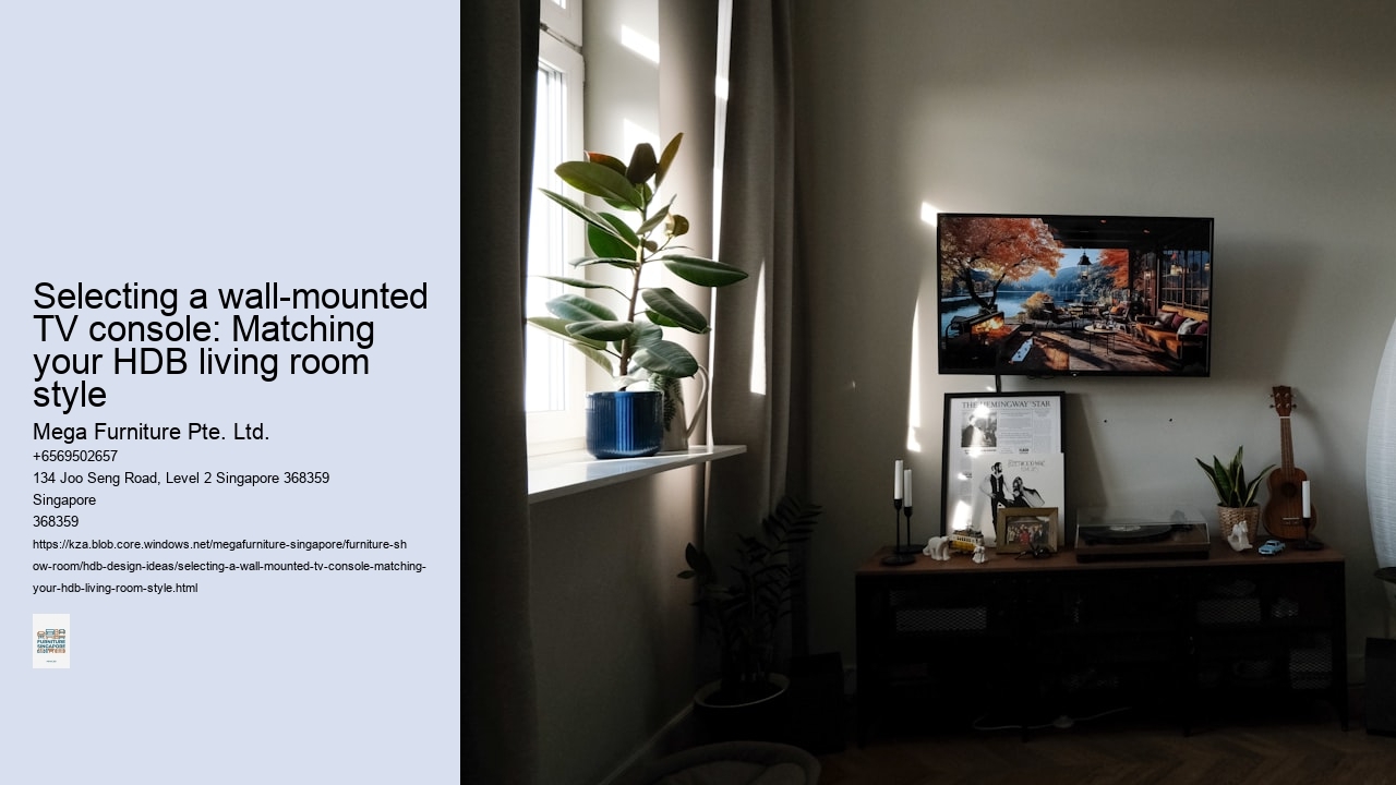 Selecting a wall-mounted TV console: Matching your HDB living room style
