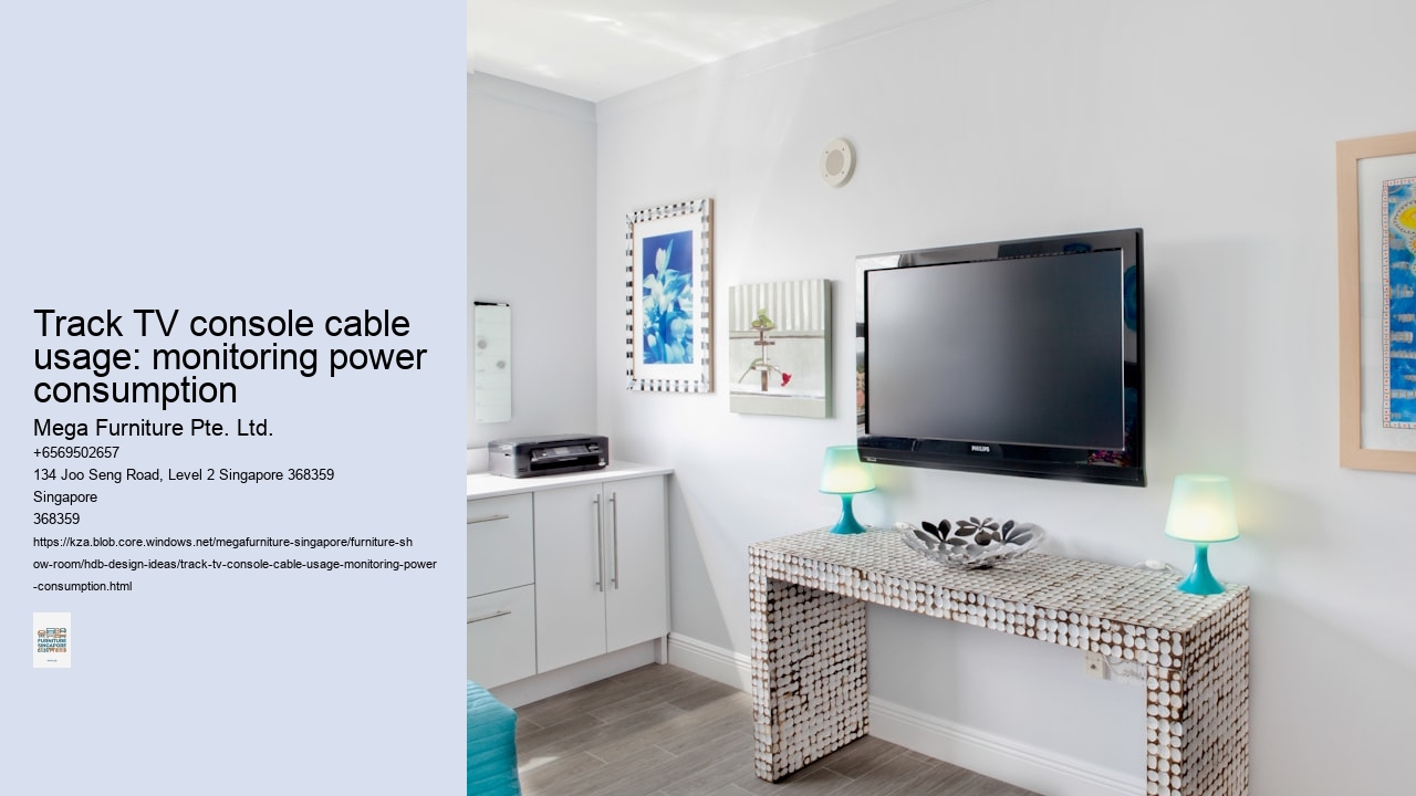 Track TV console cable usage: monitoring power consumption