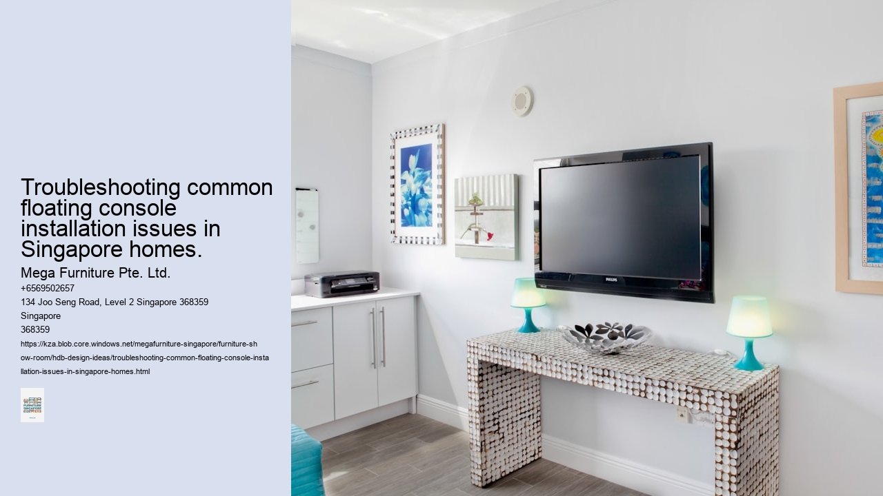 Troubleshooting common floating console installation issues in Singapore homes.