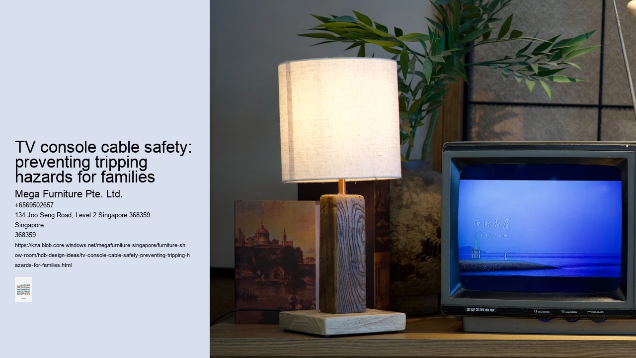 TV console cable safety: preventing tripping hazards for families