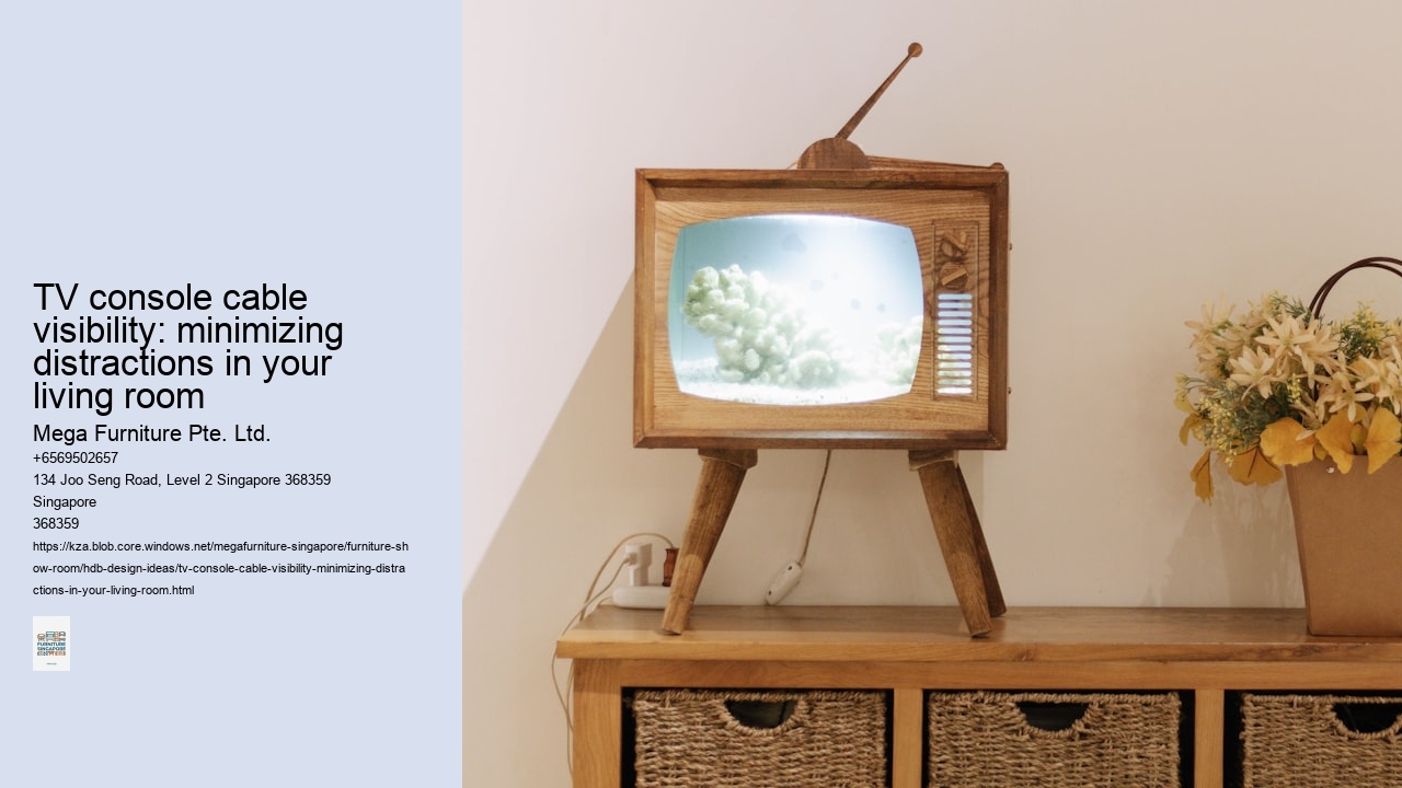 TV console cable visibility: minimizing distractions in your living room
