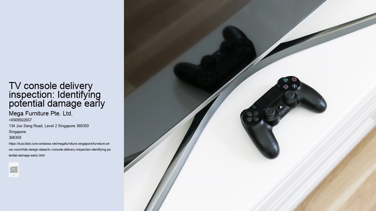 TV console delivery inspection: Identifying potential damage early