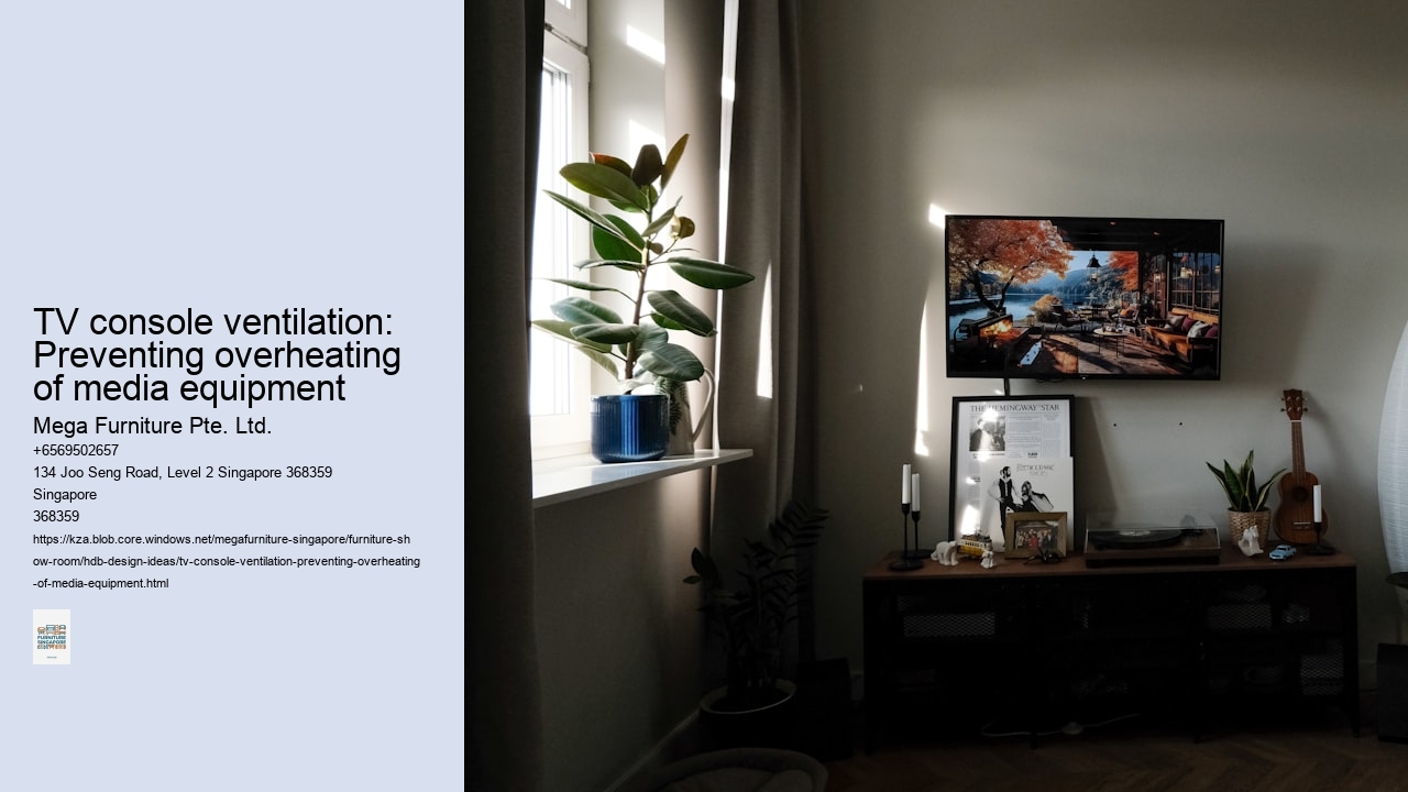 TV console ventilation: Preventing overheating of media equipment