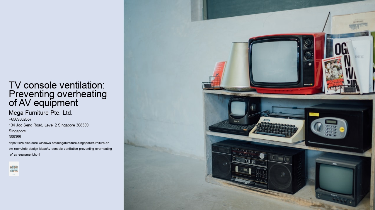 TV console ventilation: Preventing overheating of AV equipment