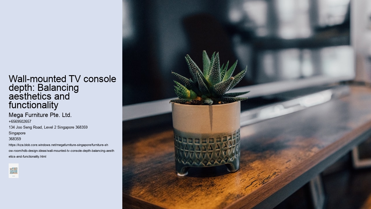 Wall-mounted TV console depth: Balancing aesthetics and functionality