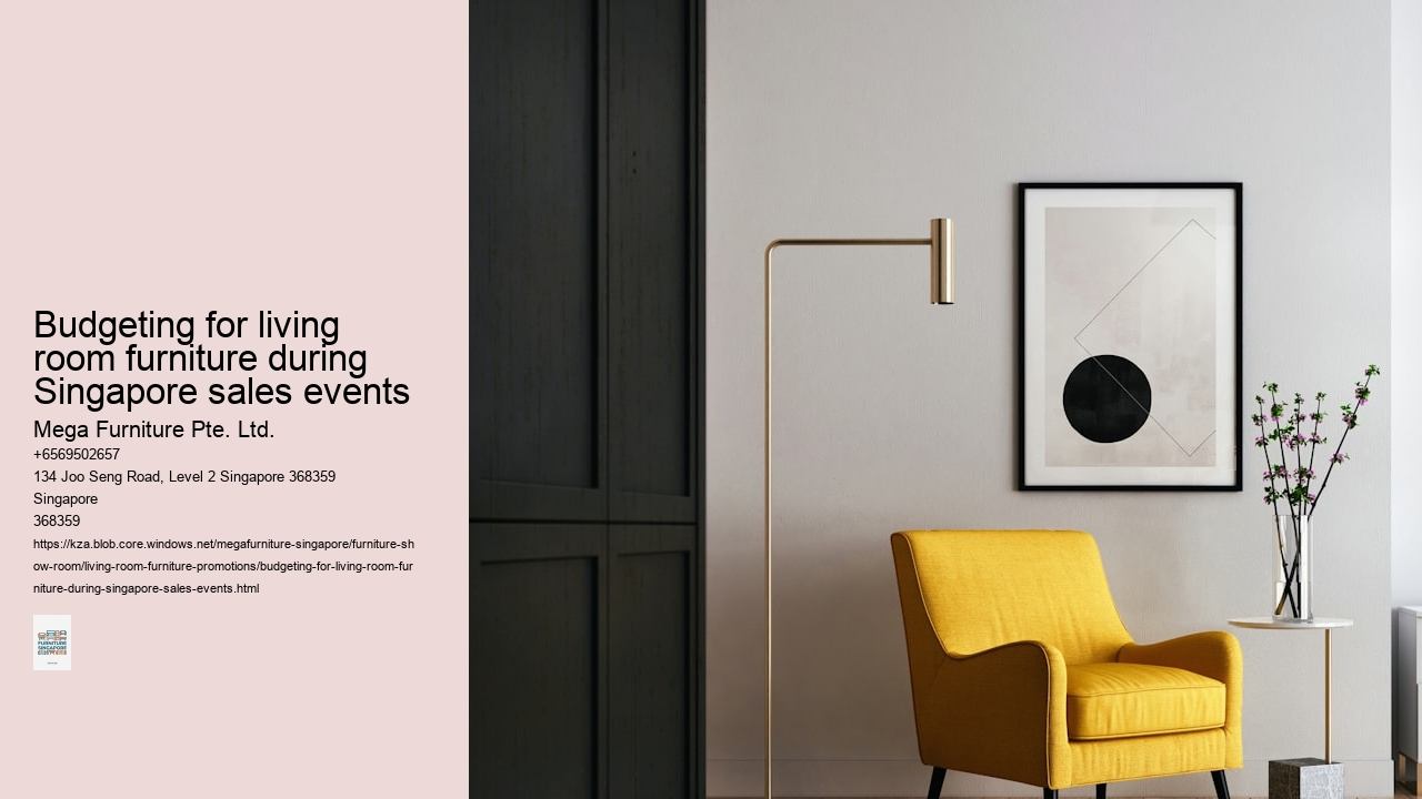 Budgeting for living room furniture during Singapore sales events