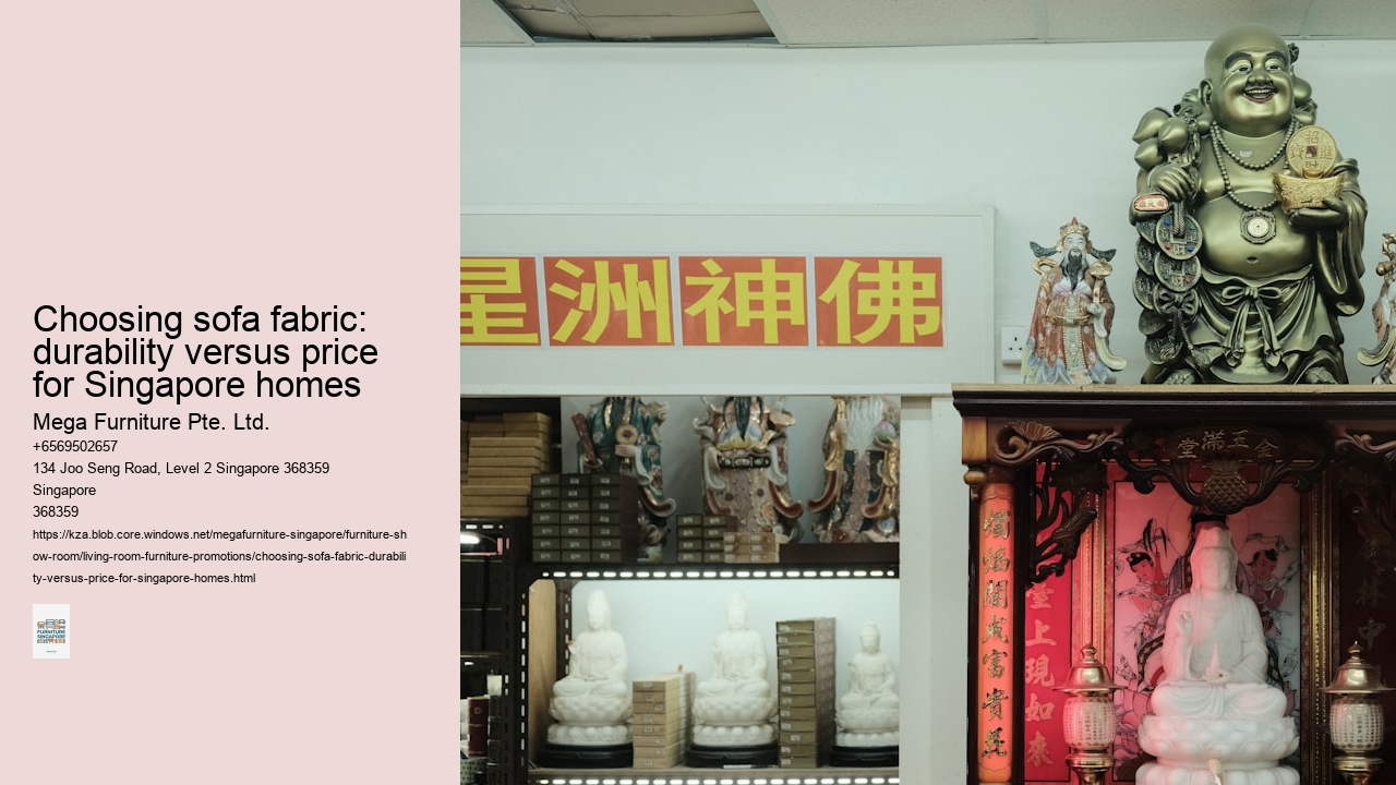 Choosing sofa fabric: durability versus price for Singapore homes