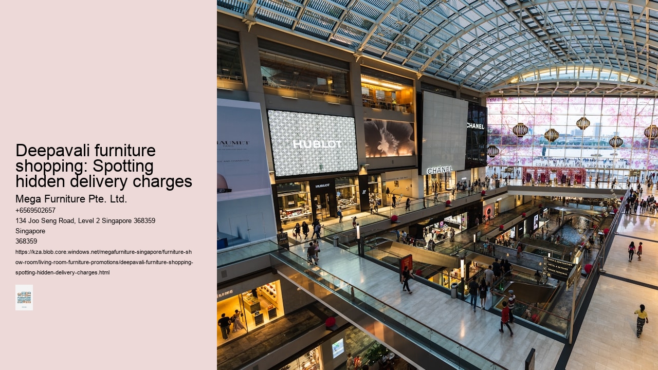 Deepavali furniture shopping: Spotting hidden delivery charges