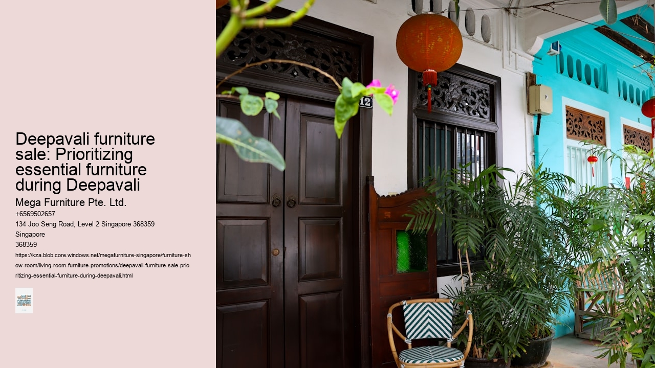 Deepavali furniture sale: Prioritizing essential furniture during Deepavali