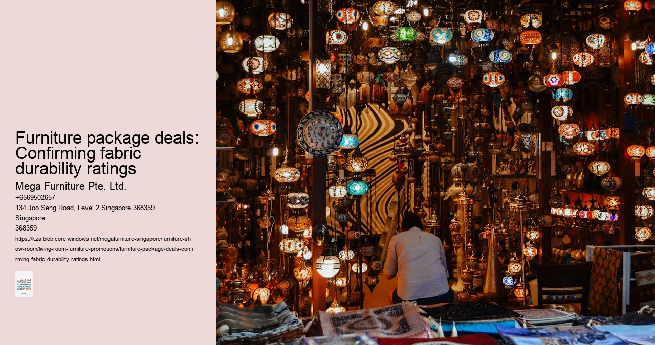 Furniture package deals: Confirming fabric durability ratings