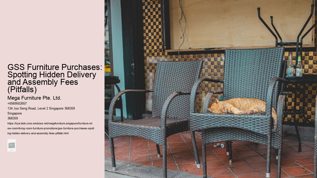 GSS Furniture Purchases: Spotting Hidden Delivery and Assembly Fees (Pitfalls)