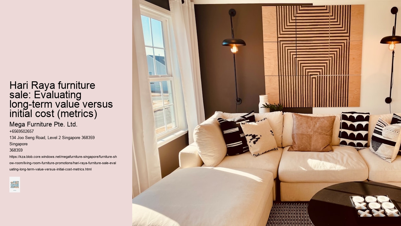 Hari Raya furniture sale: Evaluating long-term value versus initial cost (metrics)
