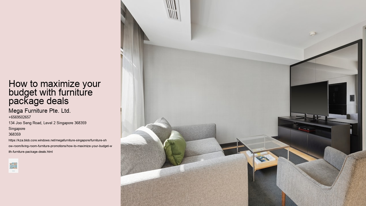 How to maximize your budget with furniture package deals