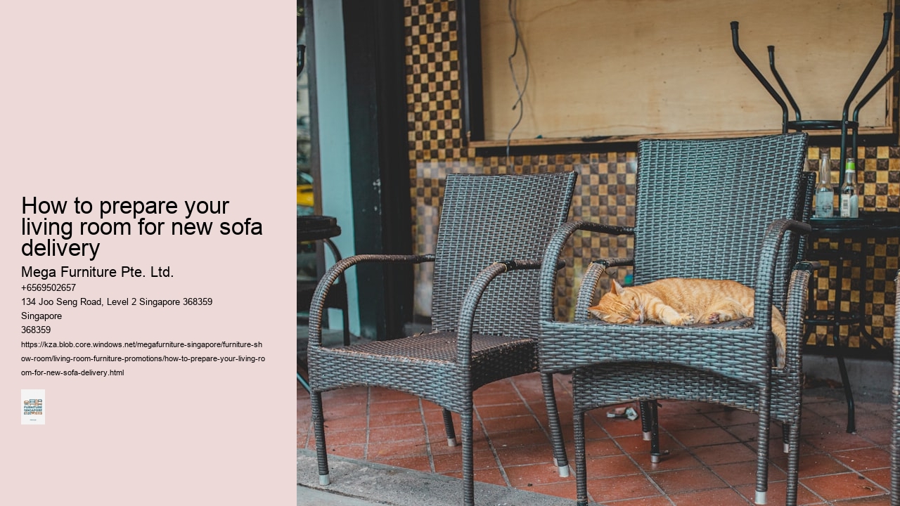 How to prepare your living room for new sofa delivery