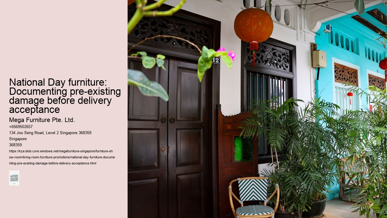 National Day furniture: Documenting pre-existing damage before delivery acceptance