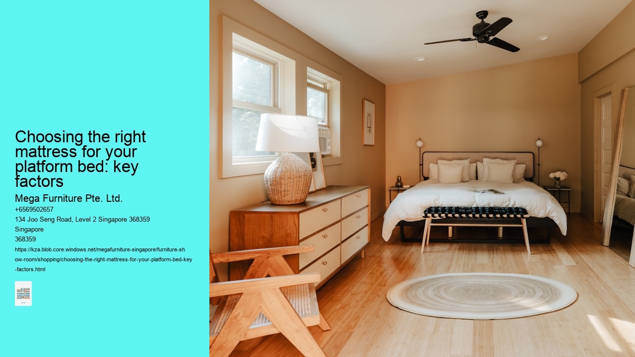 Choosing the right mattress for your platform bed: key factors