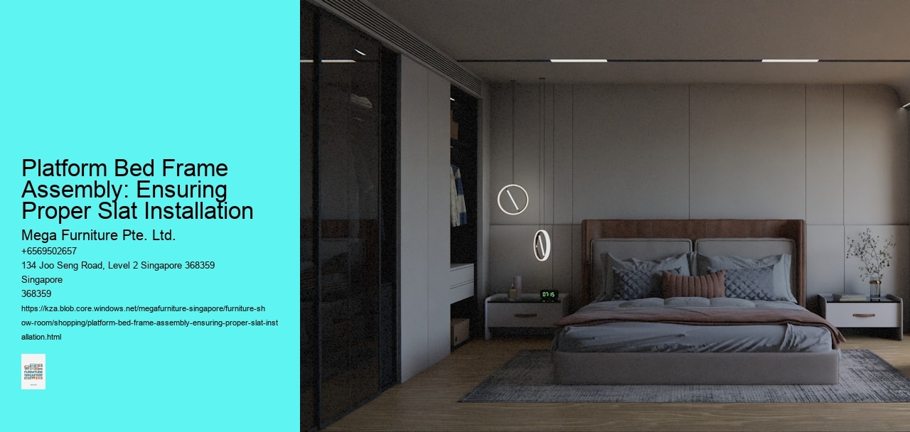 Platform Bed Frame Assembly: Ensuring Proper Slat Installation