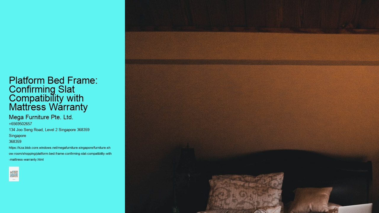 Platform Bed Frame: Confirming Slat Compatibility with Mattress Warranty