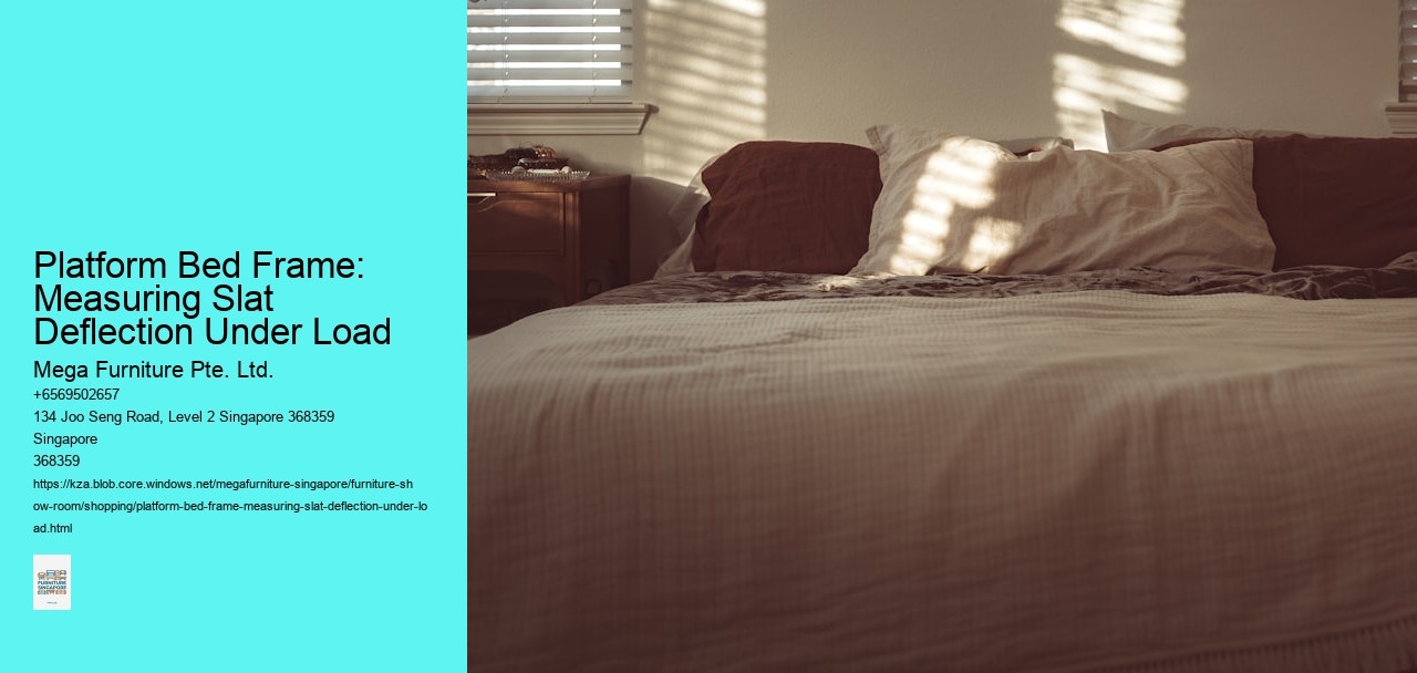 Platform Bed Frame: Measuring Slat Deflection Under Load