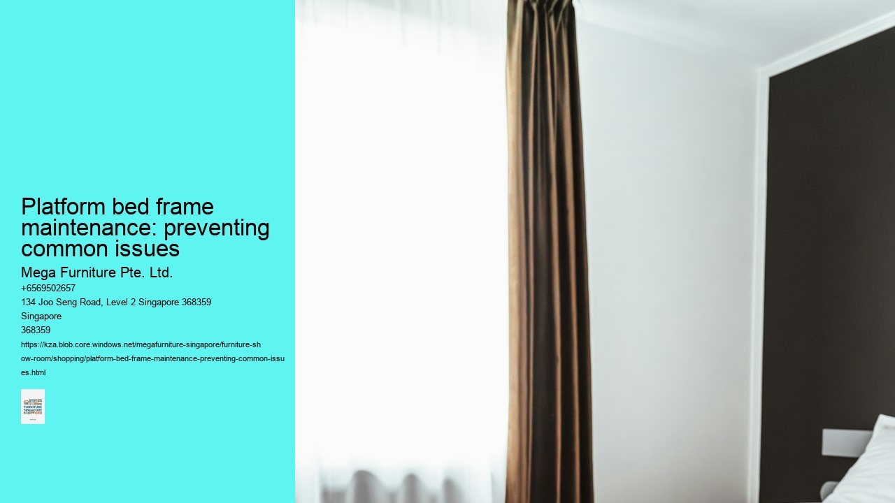 Platform bed frame maintenance: preventing common issues