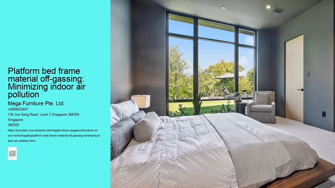 Platform bed frame material off-gassing: Minimizing indoor air pollution